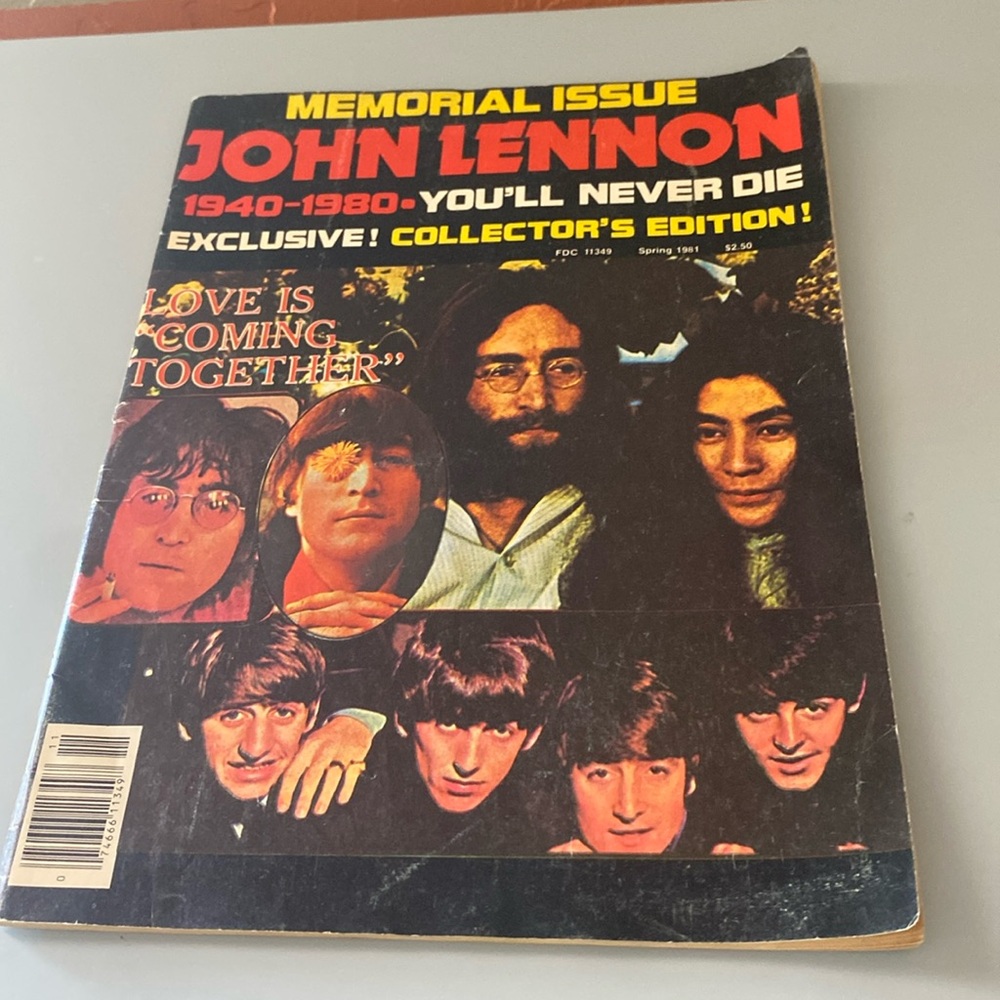 Vintage John Lennon Memorial Issue Magazine
